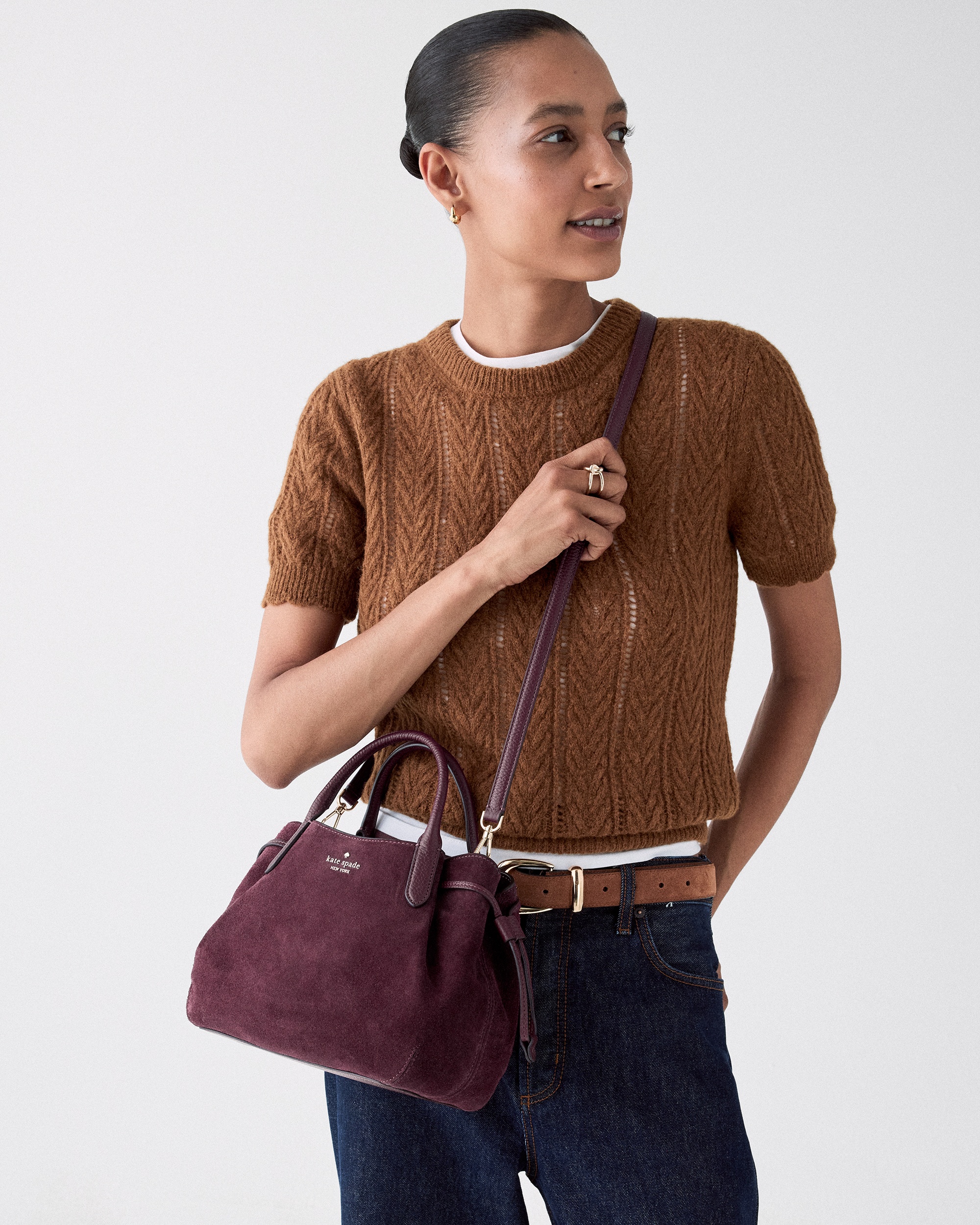 Kate Spade Dumpling Suede Satchel Bag - Preorder - Image 9
