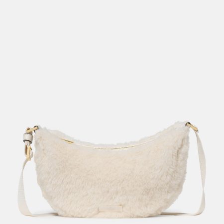 Kate Spade Carter Faux Shearling Crossbody - Preorder — Cashew Milk (250)
