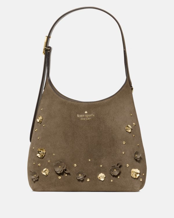 Kate Spade 454 Embellished Suede Small Shoulder Bag - Preorder