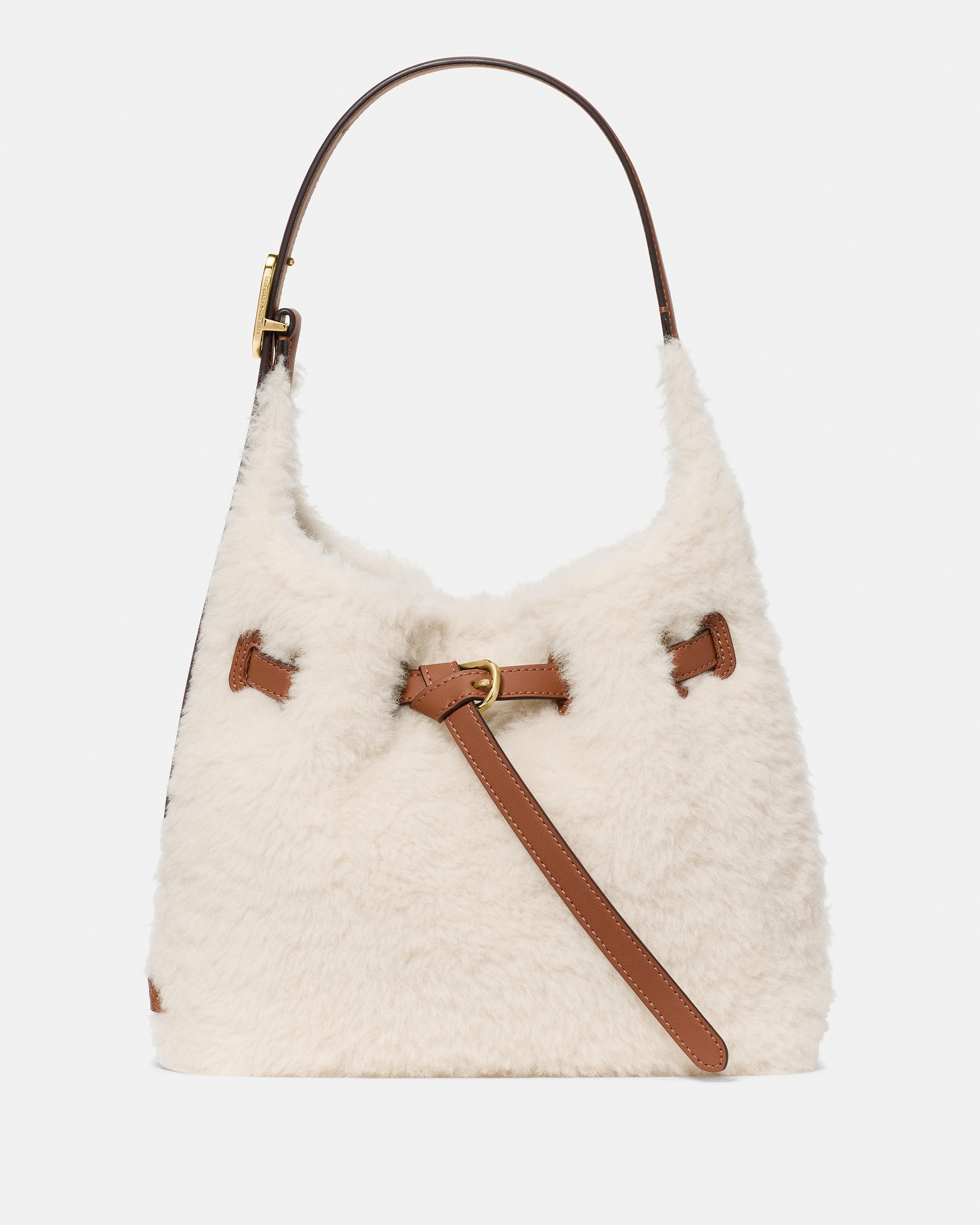 Kate Spade 454 Belted Faux Shearling Small Shoulder Bag - Preorder