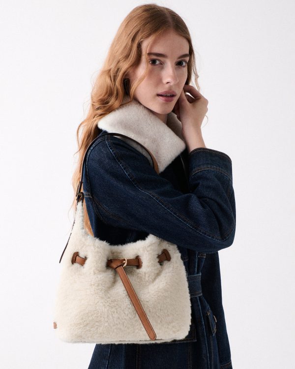 Kate Spade 454 Belted Faux Shearling Small Shoulder Bag - Preorder
