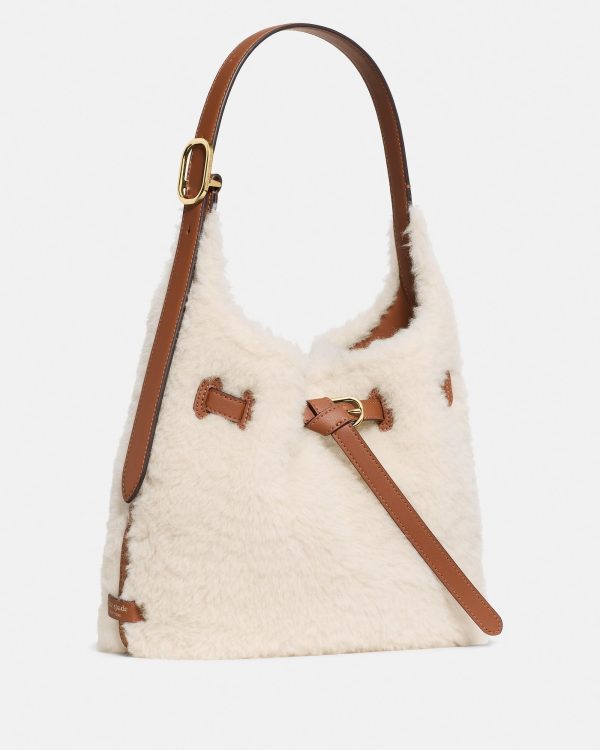 Kate Spade 454 Belted Faux Shearling Small Shoulder Bag - Preorder