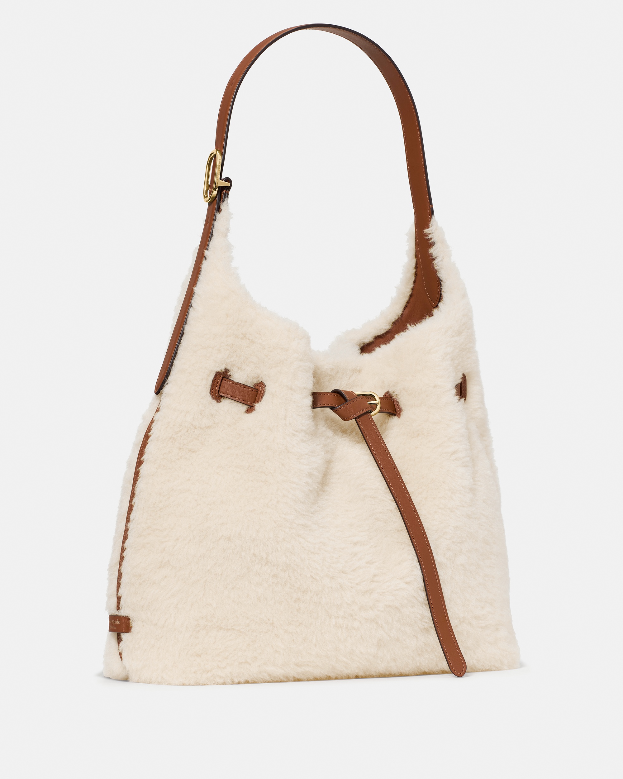 Kate Spade 454 Belted Faux Shearling Shoulder Bag - Preorder