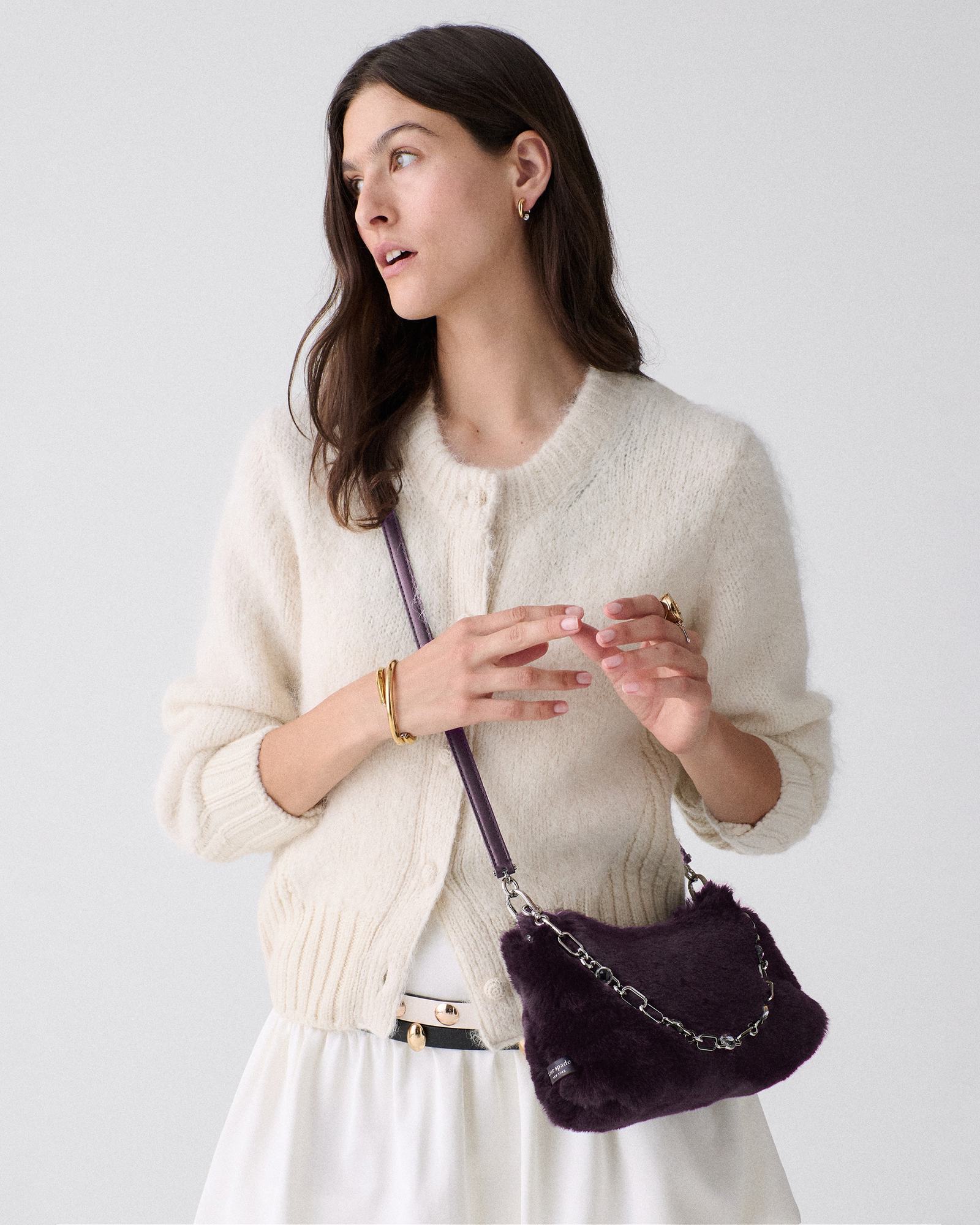 Kate Spade Margot Faux Fur Shoulder Bag - Preorder