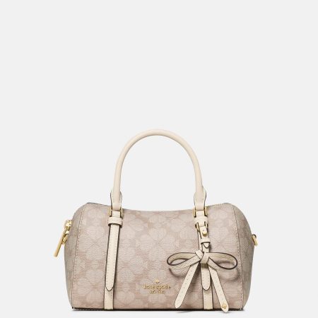 Kate Spade Monroe Spade Flower Coated Canvas Small Satchel Bag - Preorder — Moon Dust Multi (250)