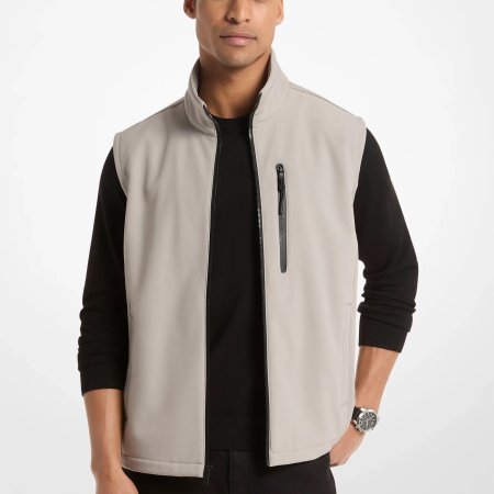 Michael Kors Zip-Up Vest - Preorder — Pearl Grey