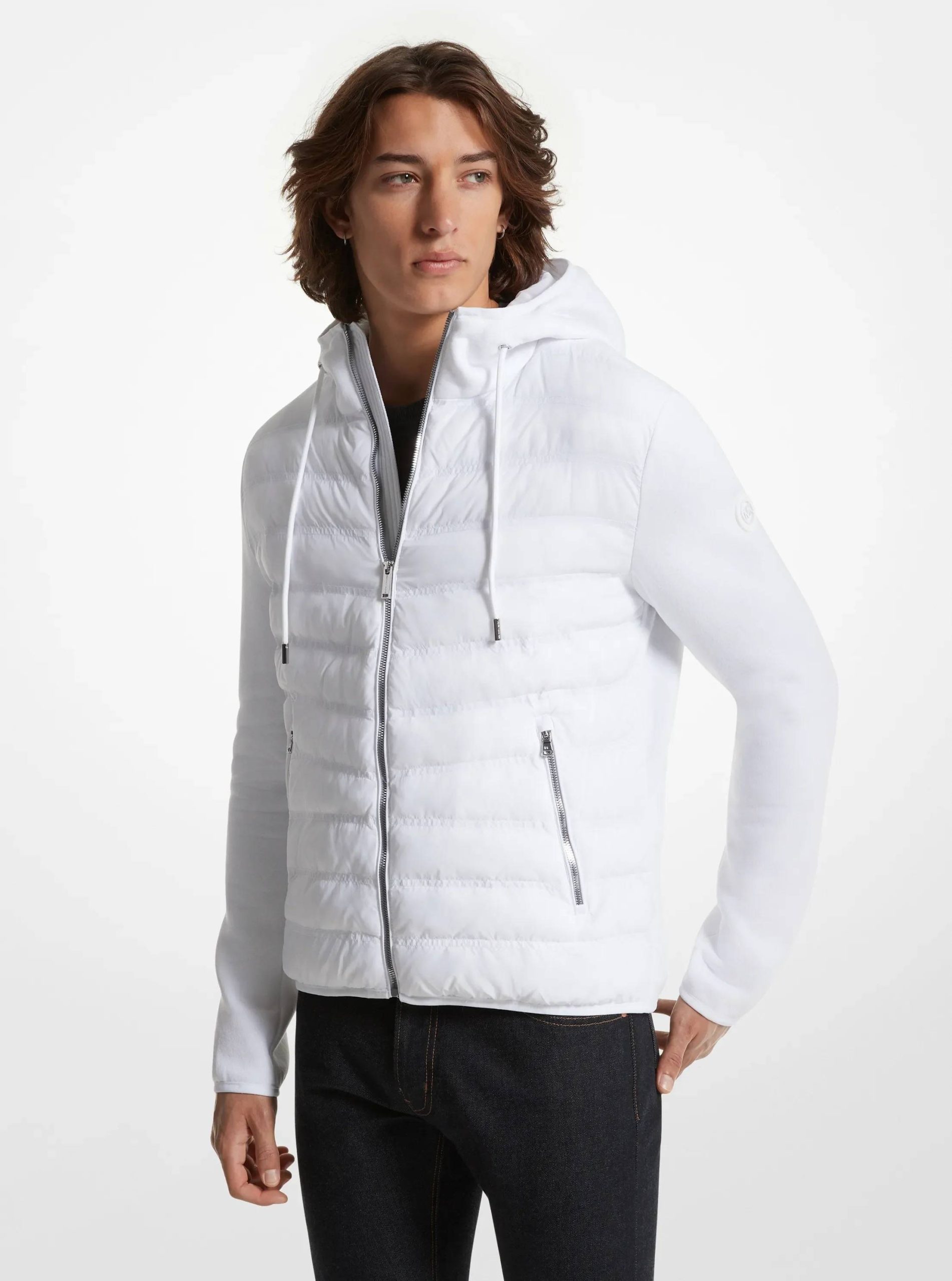 Michael Kors Galway Quilted Mixed-Media Jacket - Preorder