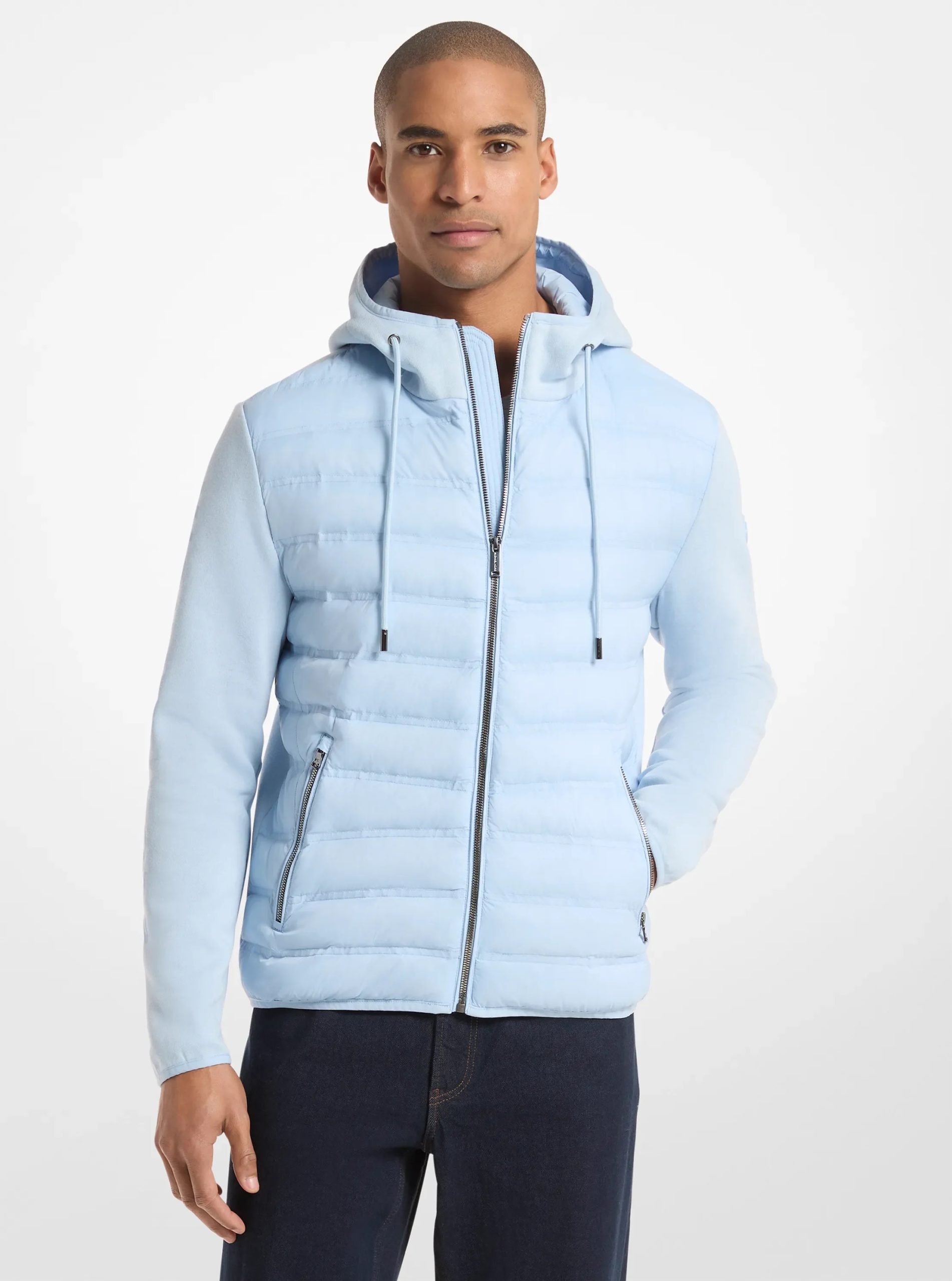 Michael Kors Galway Quilted Mixed-Media Jacket - Preorder