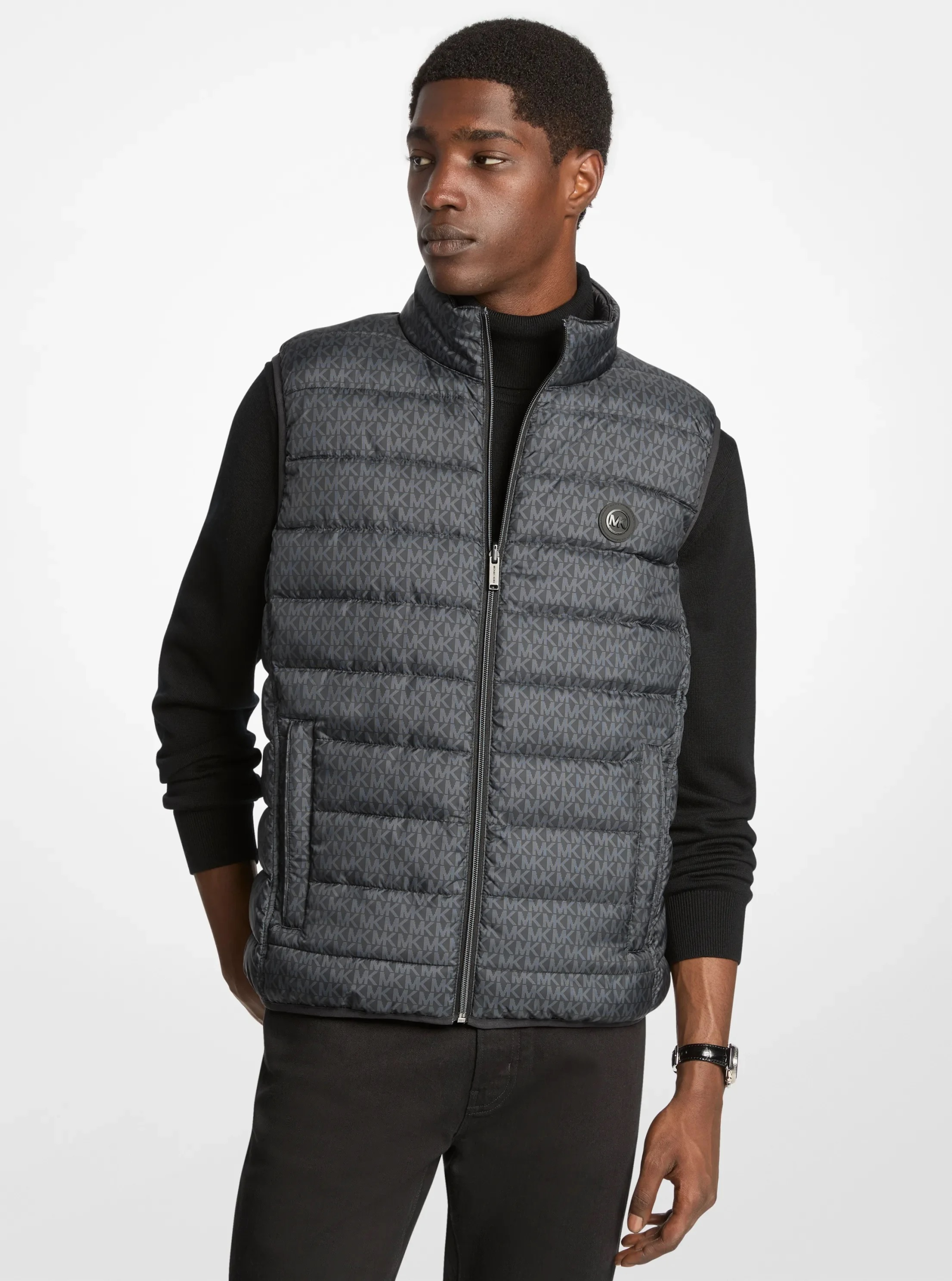 Michael Kors Abbou Signature Logo Reversible Vest - Preorder