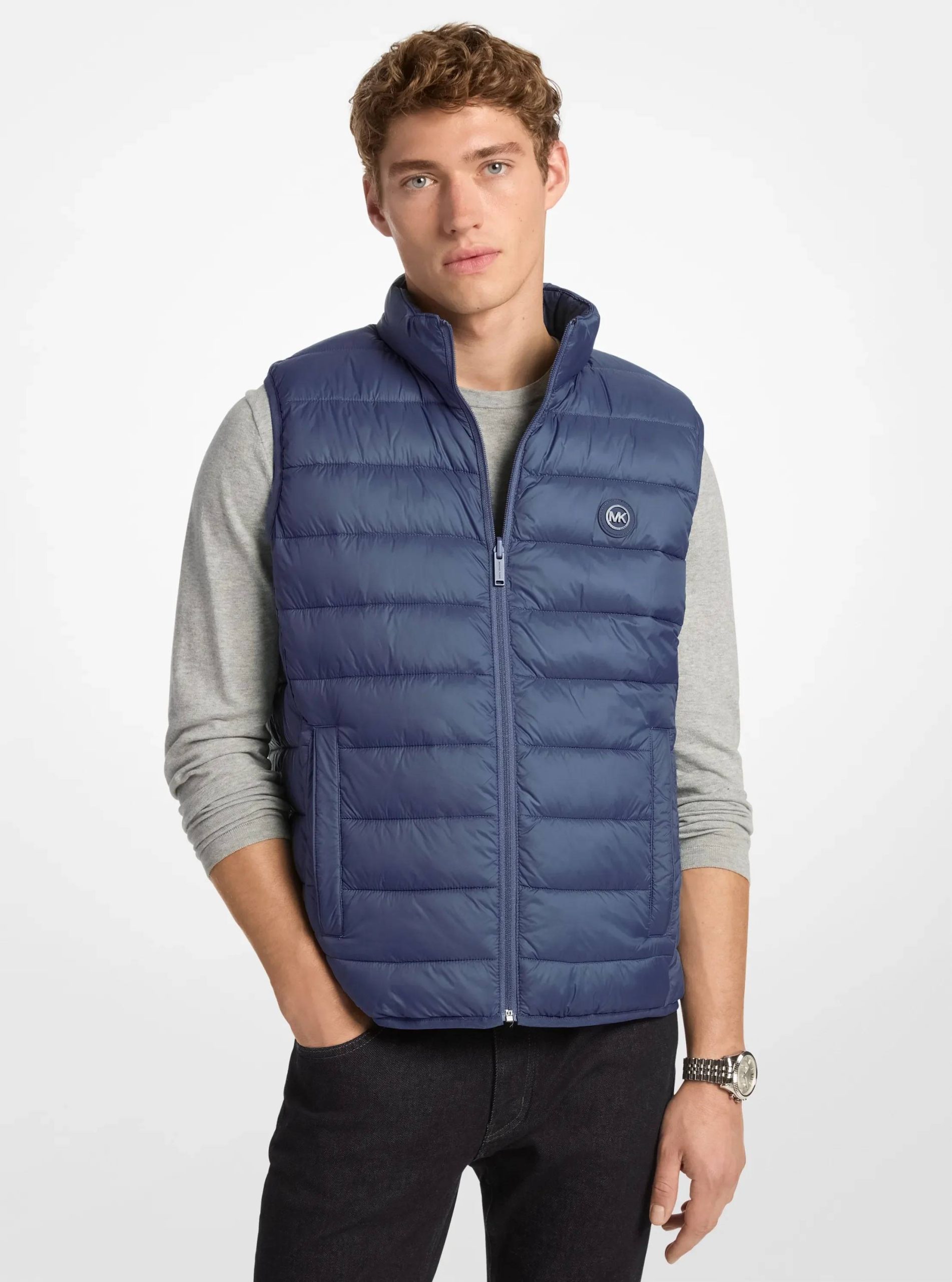 Michael Kors Abbou Signature Logo Reversible Vest - Preorder