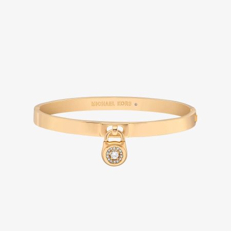 Michael Kors Pavé Lock Bangle - Preorder — Gold
