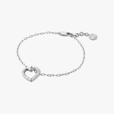 Michael Kors Pavé Heart Bracelet - Preorder — Silver