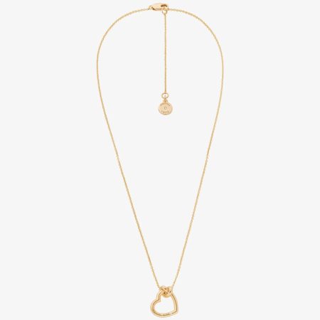 Michael Kors Knotted Heart Necklace - Preorder — Gold