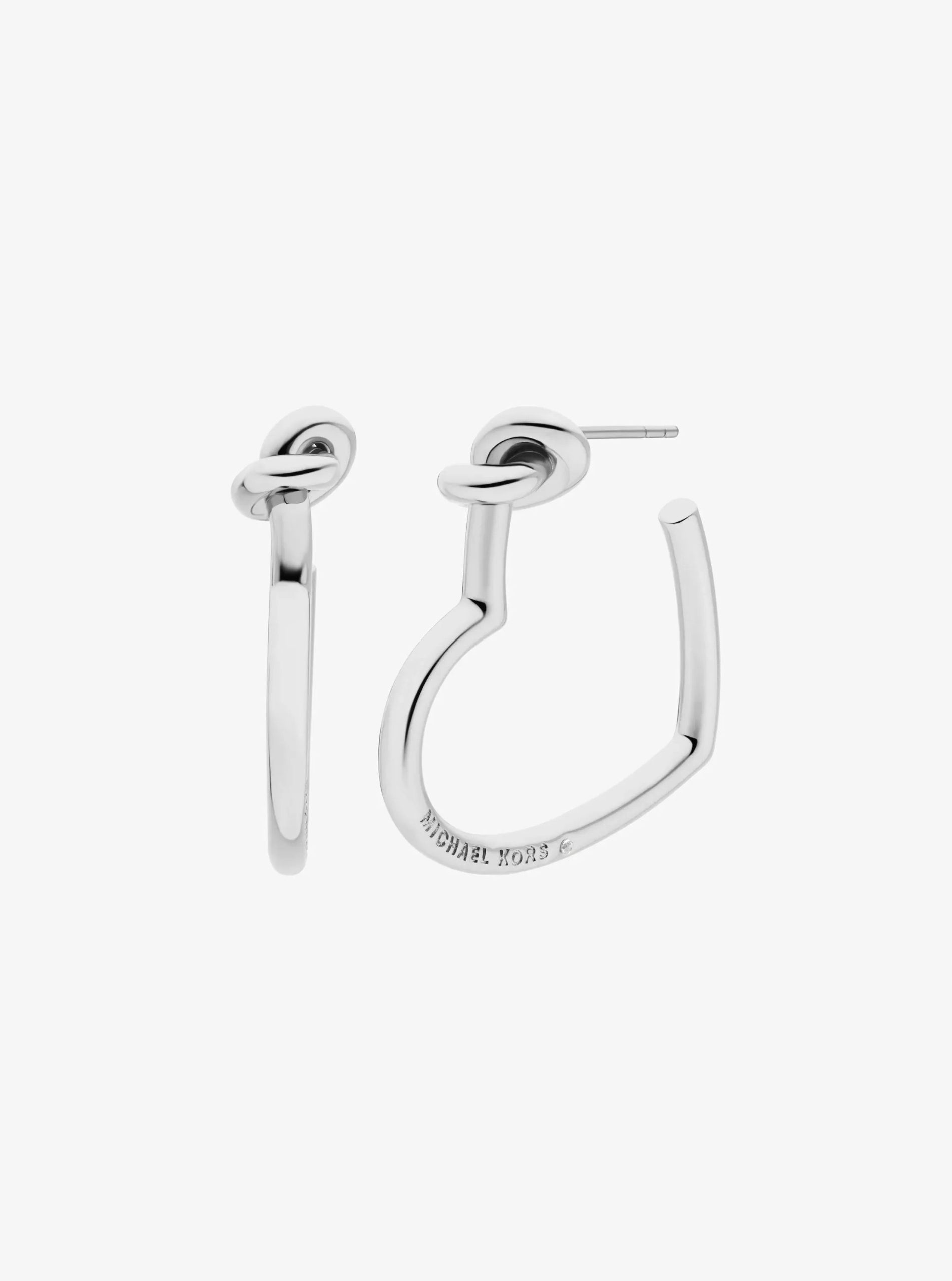 Michael Kors Knotted Heart Hoop Earrings - Preorder