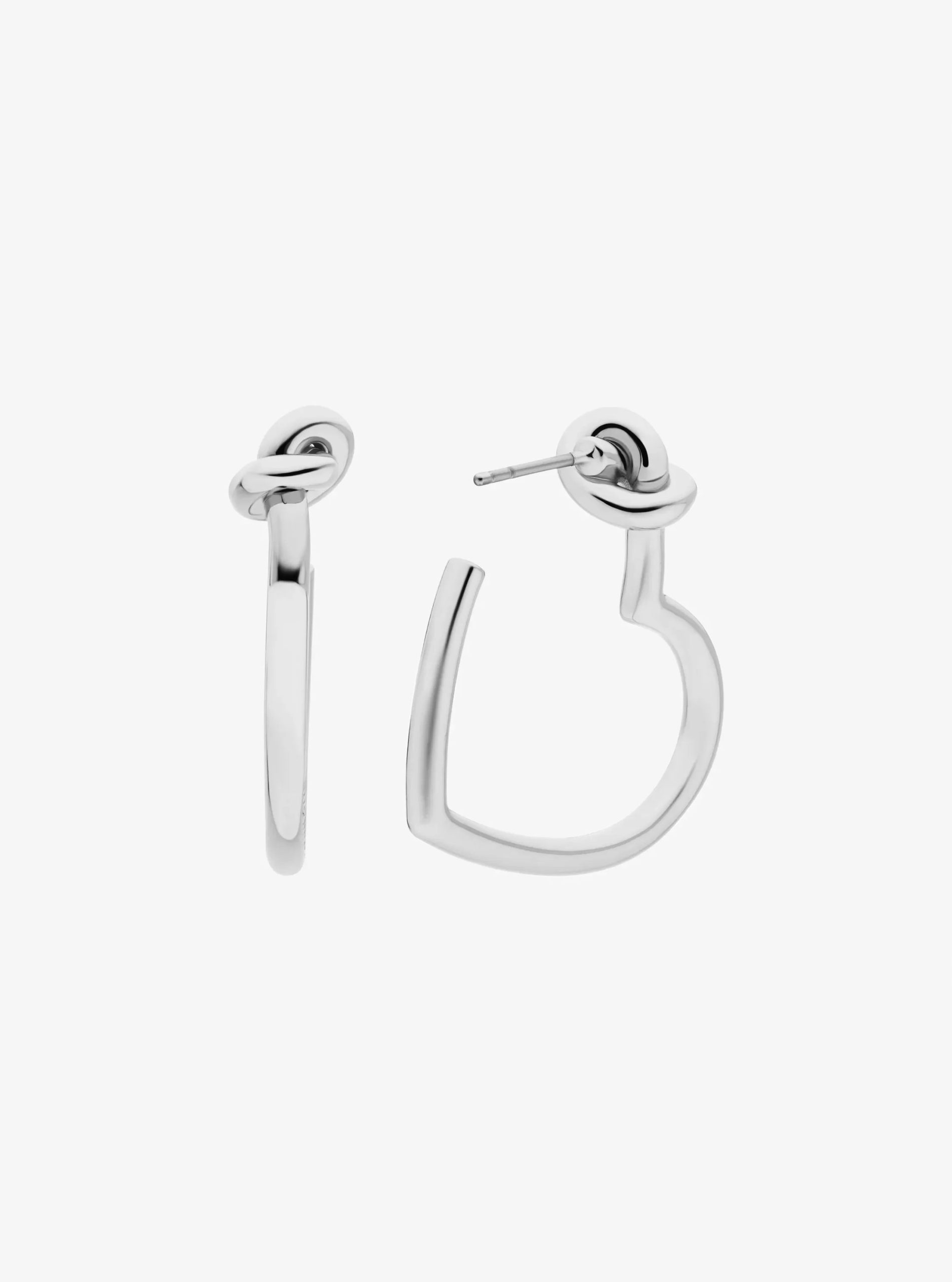Michael Kors Knotted Heart Hoop Earrings - Preorder