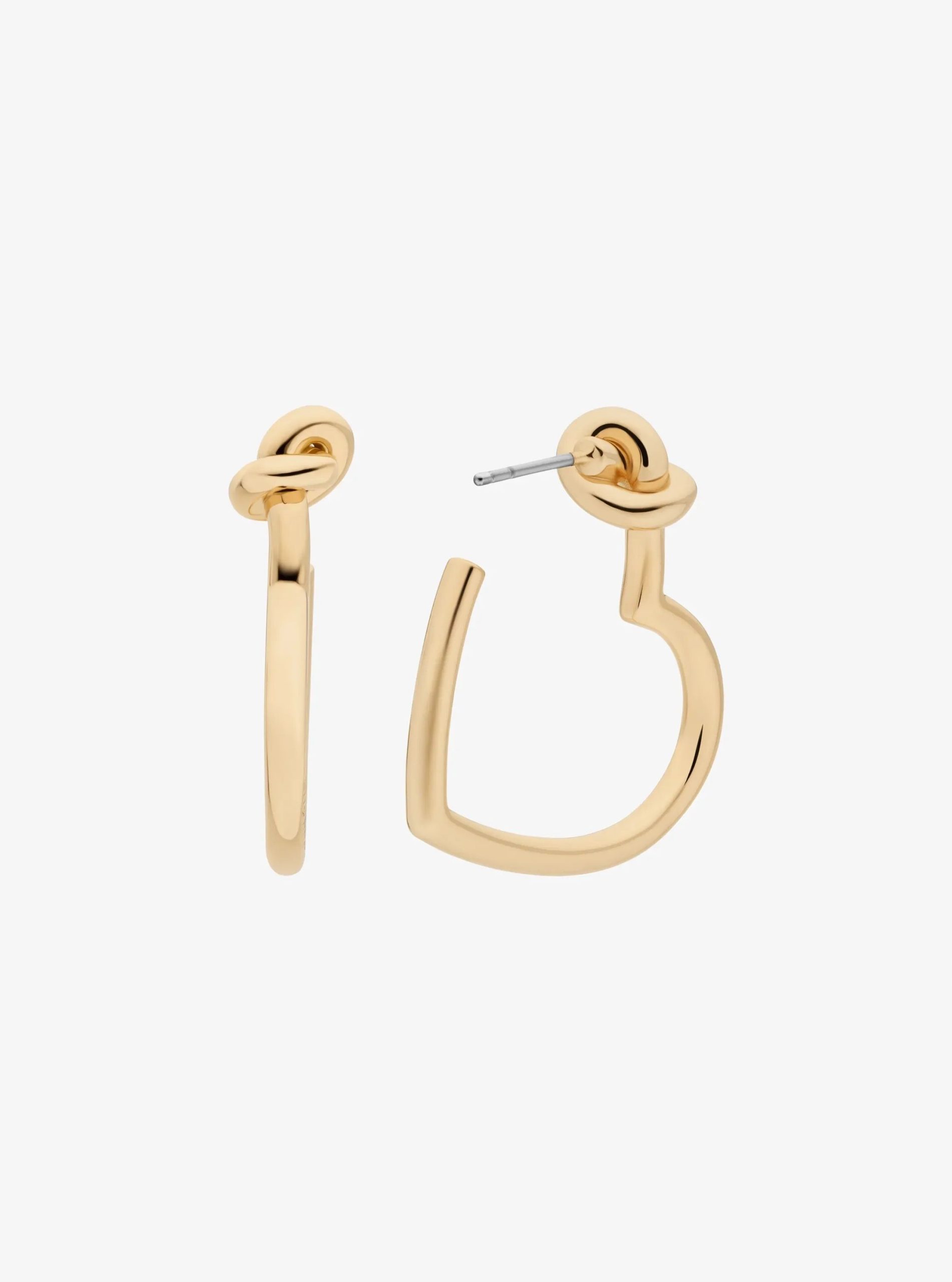 Michael Kors Knotted Heart Hoop Earrings - Preorder
