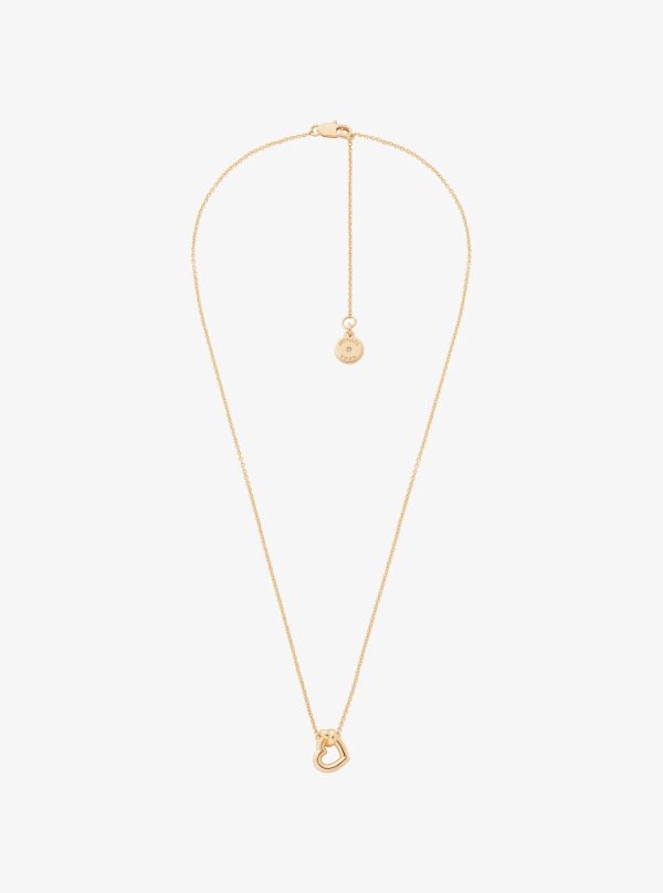 Michael Kors Knotted Heart Necklace and Earrings Gift Set - Preorder