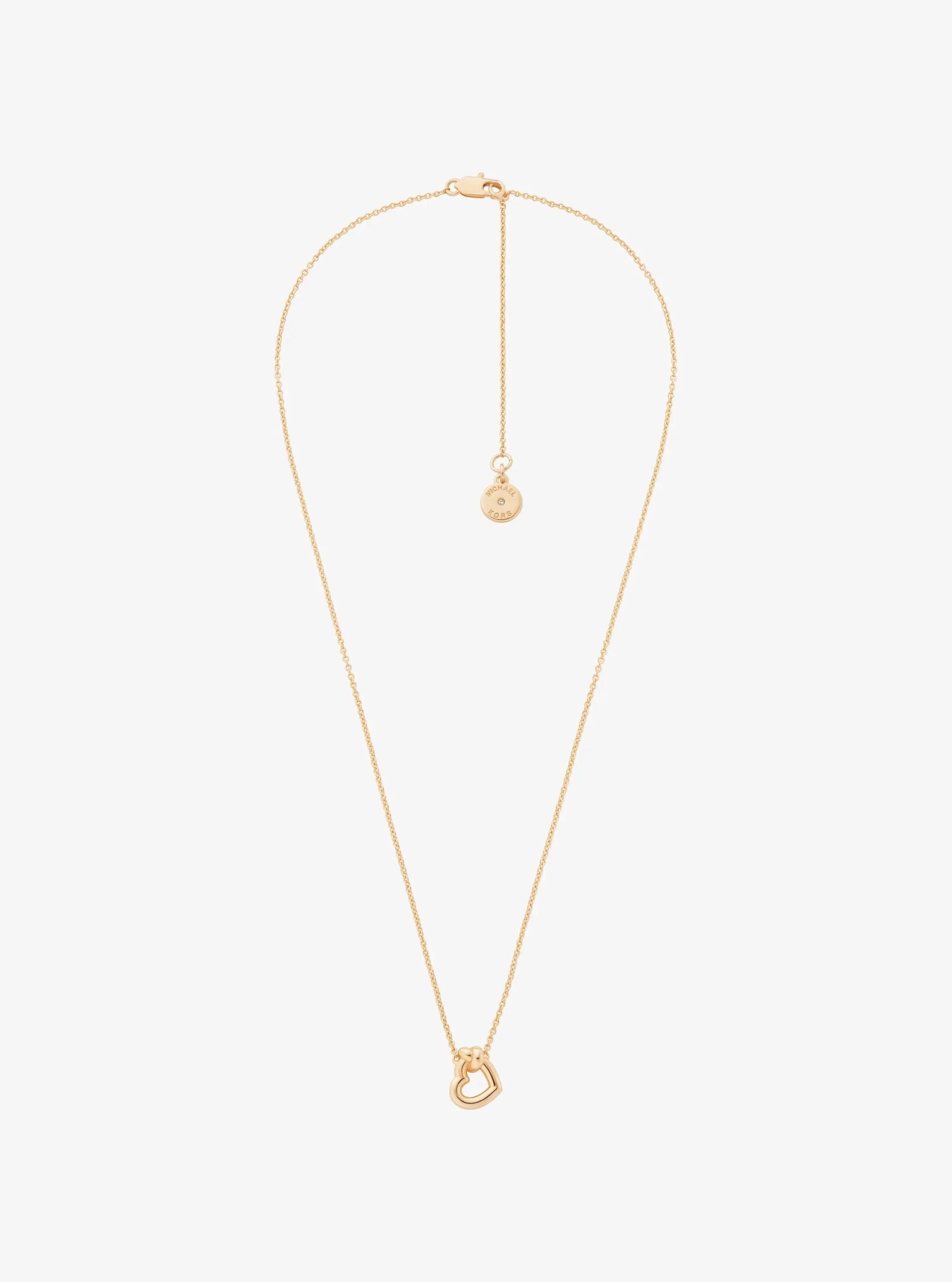 Michael Kors Knotted Heart Necklace and Earrings Gift Set - Preorder
