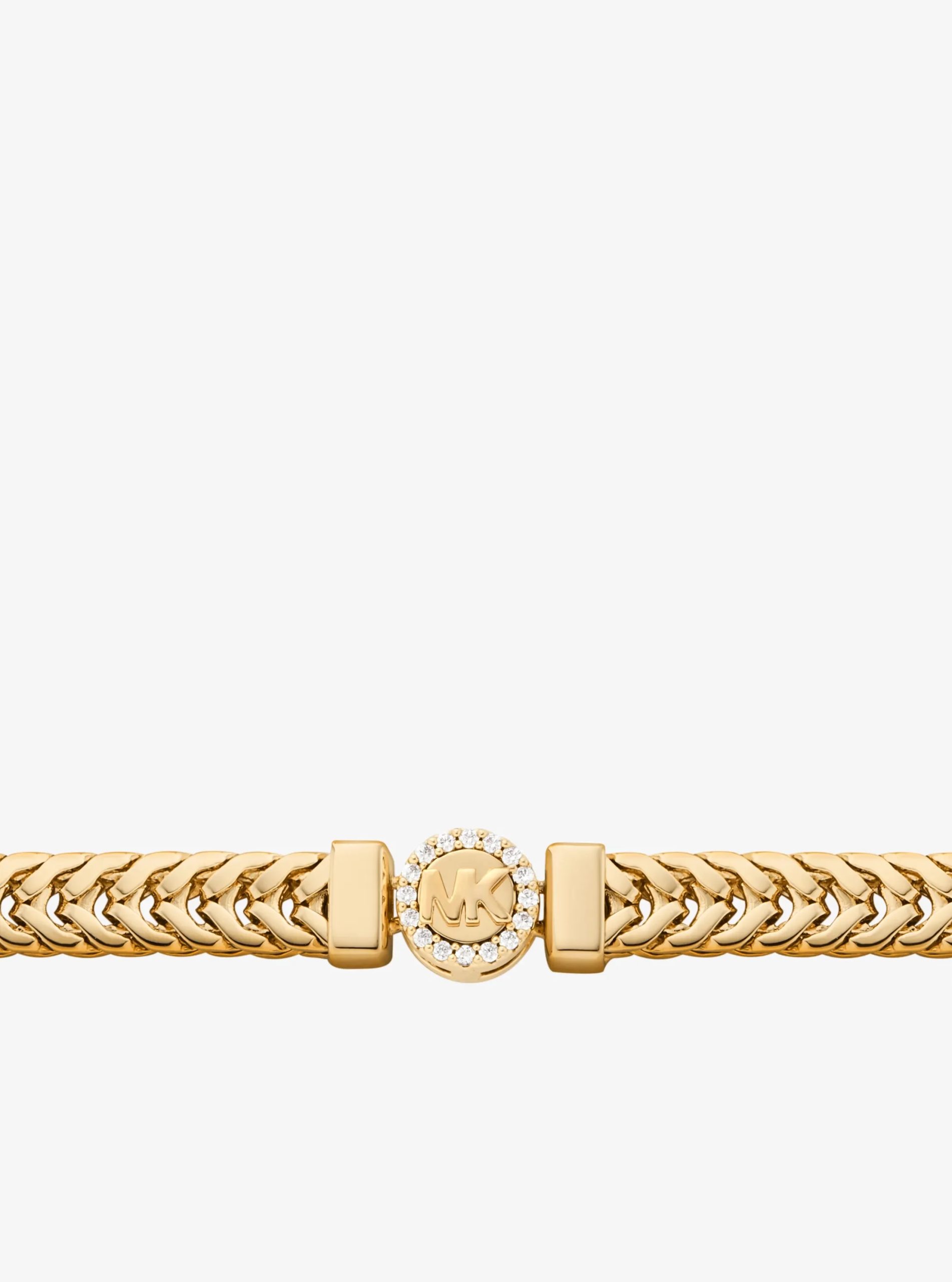 Michael Kors Pavé Logo Foxtail Chain Necklace - Preorder