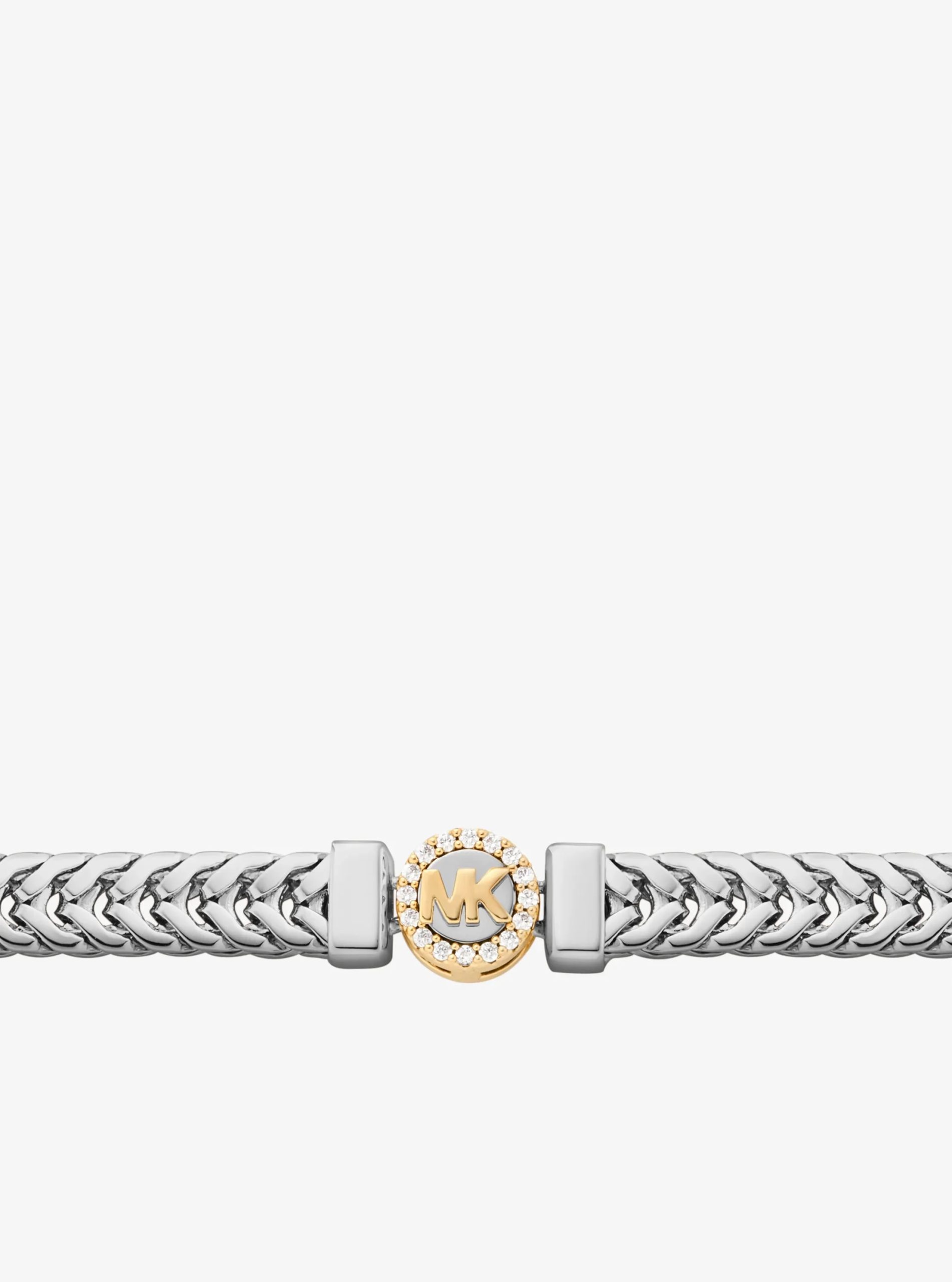 Michael Kors Pavé Logo Foxtail Chain Necklace - Preorder