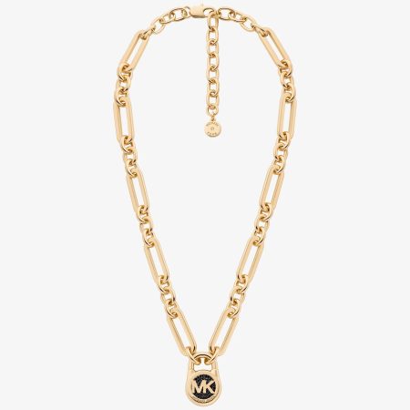 Michael Kors Pavé Lock Necklace - Preorder — Gold
