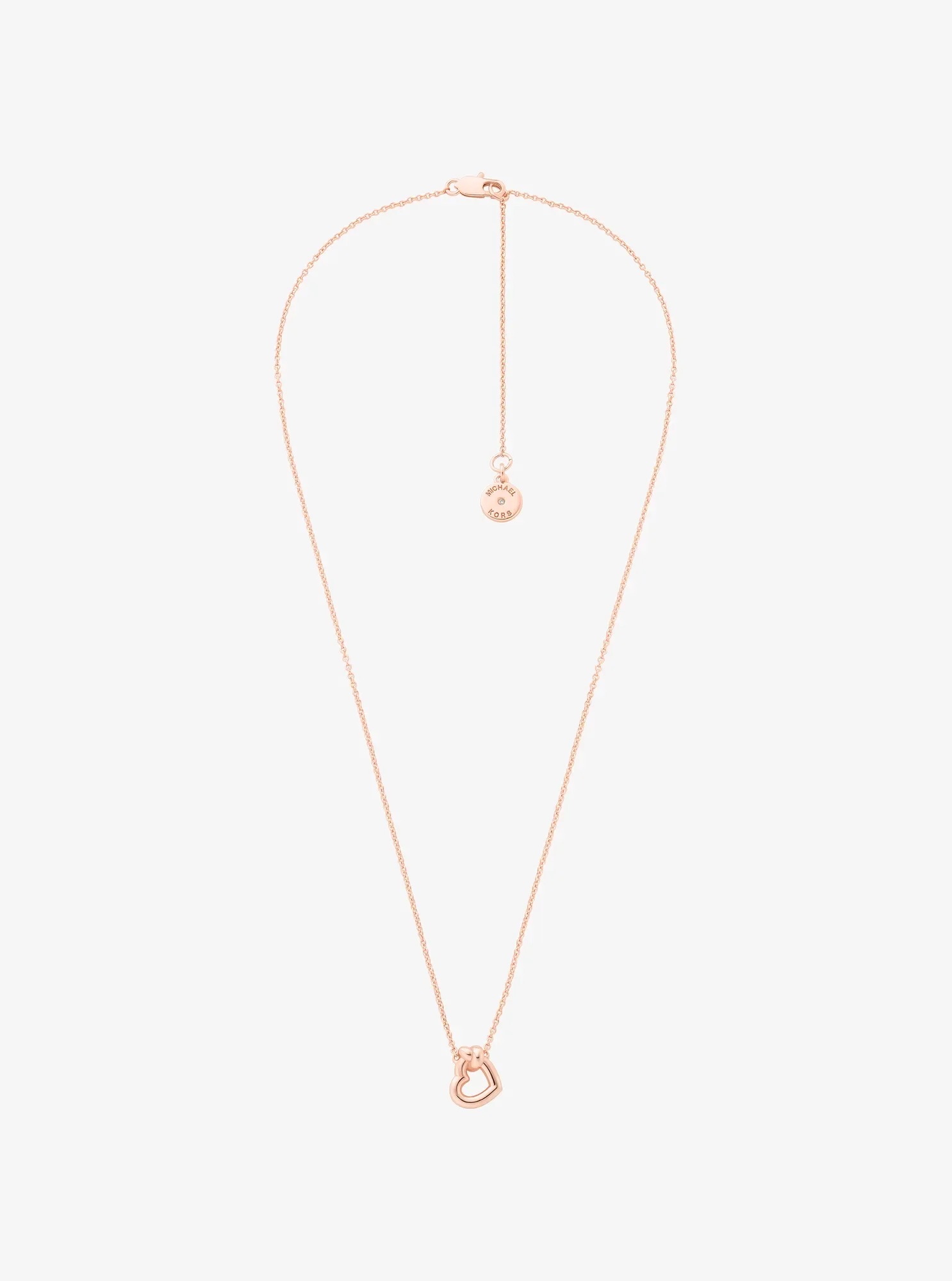 Michael Kors Knotted Heart Necklace and Earrings Gift Set - Preorder