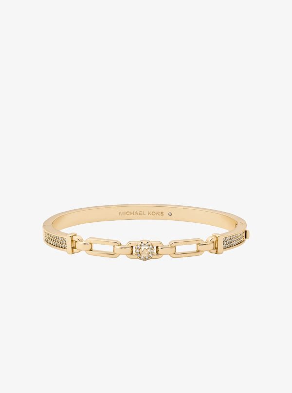 Michael Kors Pavé Logo Bangle and Stud Earrings Gift Set - Preorder
