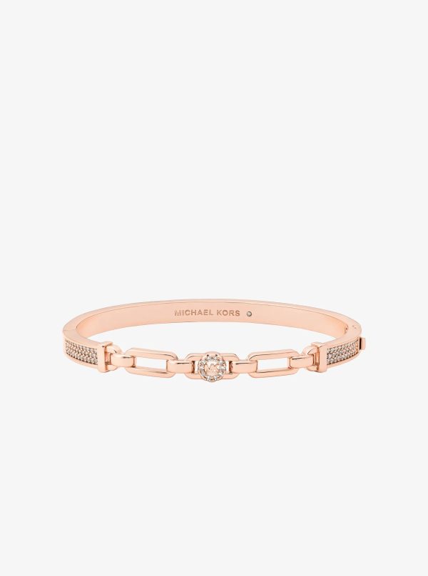 Michael Kors Pavé Logo Bangle and Stud Earrings Gift Set - Preorder