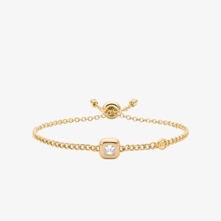 Michael Kors Cubic Zirconia Slider Bracelet - Preorder — Gold