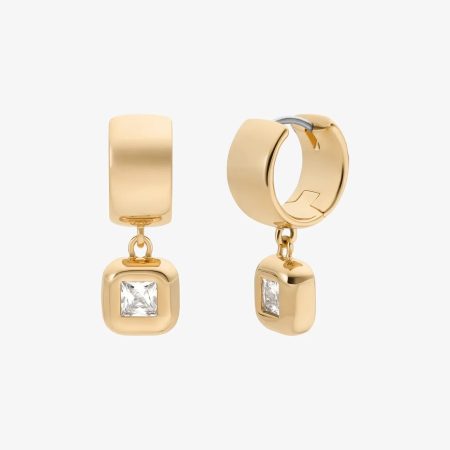 Michael Kors Cubic Zirconia Huggie Earrings - Preorder — Gold