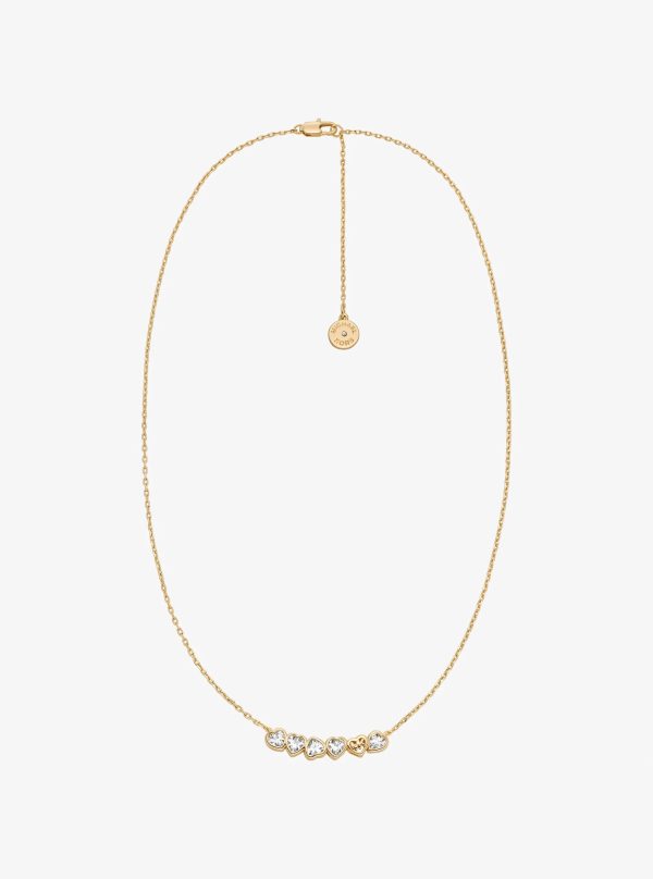 Michael Kors Cubic Zirconia Hearts Necklace - Preorder