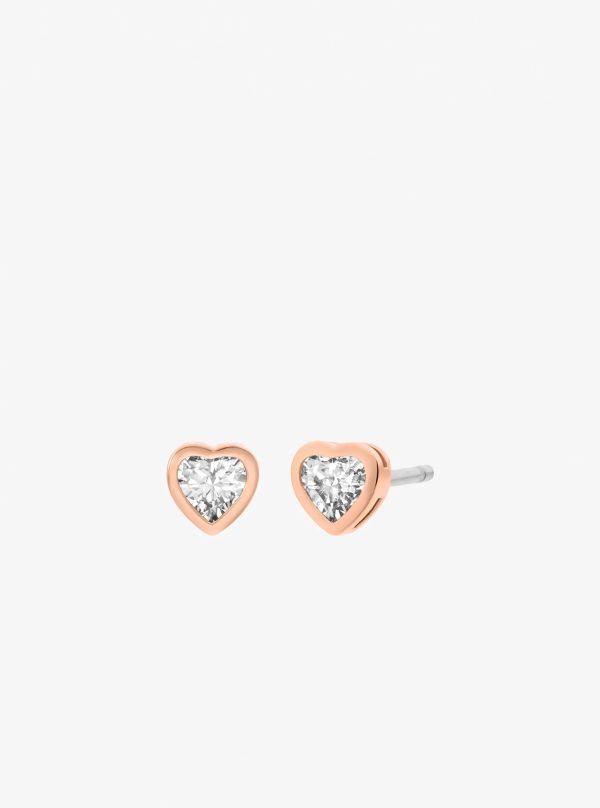 Michael Kors Cubic Zirconia Hearts Slider Bracelet and Stud Earrings - Preorder