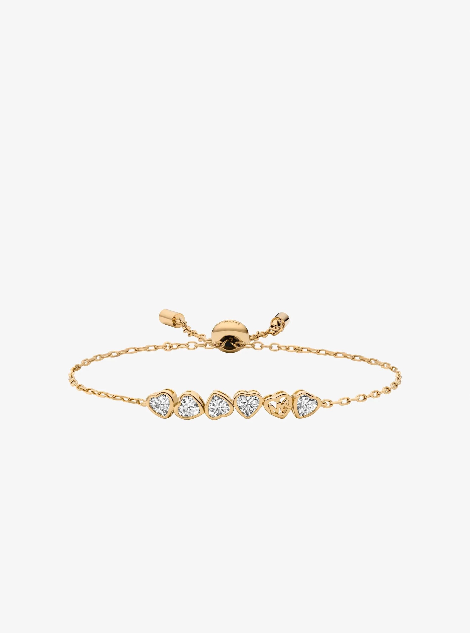 Michael Kors Cubic Zirconia Hearts Slider Bracelet and Stud Earrings - Preorder