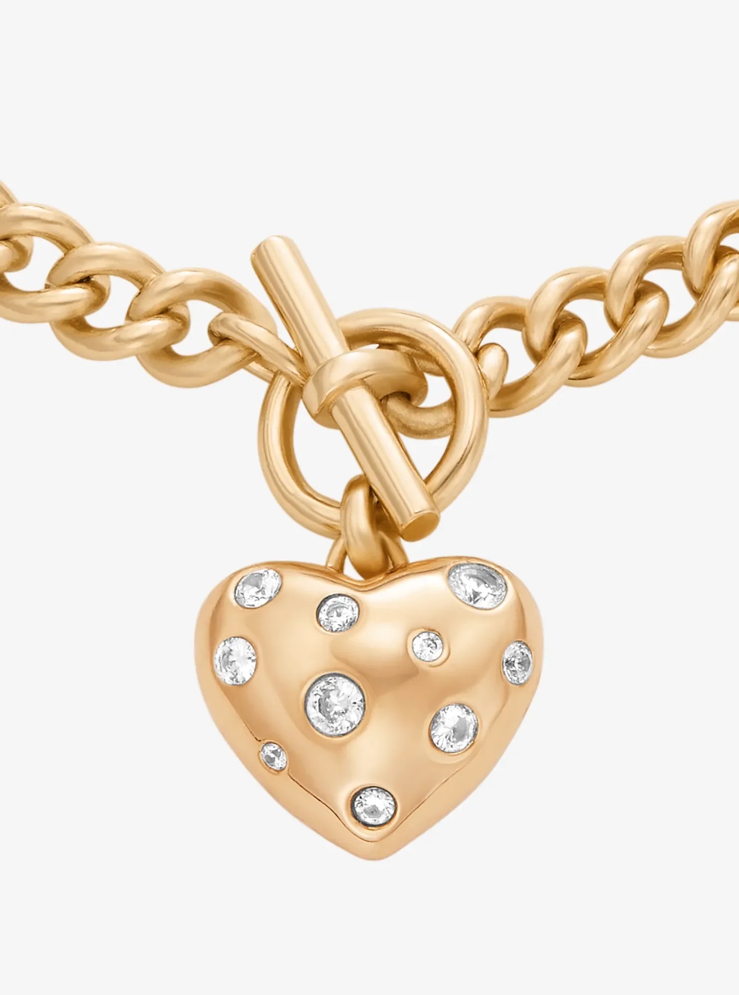 Michael Kors Pavé Heart Charm Necklace - Preorder - Image 2