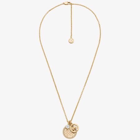 Michael Kors Pavé Charm Necklace - Preorder — Gold