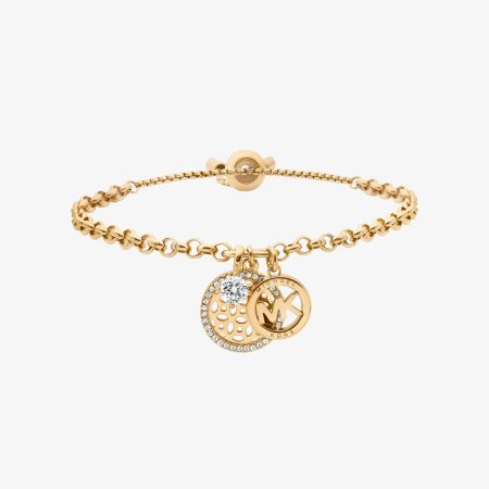 Michael Kors Pavé Charms Slider Bracelet - Preorder — Gold
