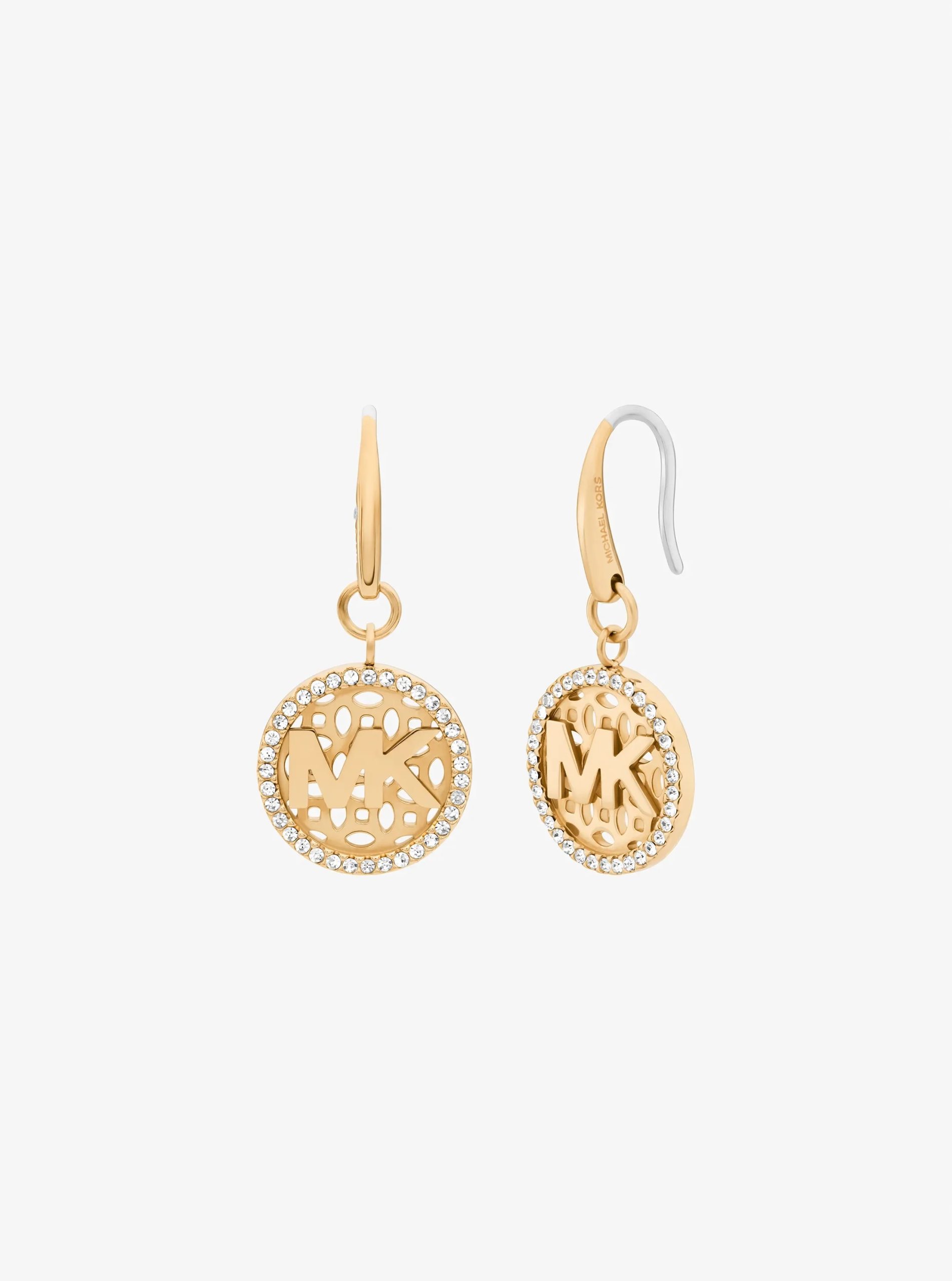Michael Kors Pavé Logo Charm Earrings - Preorder