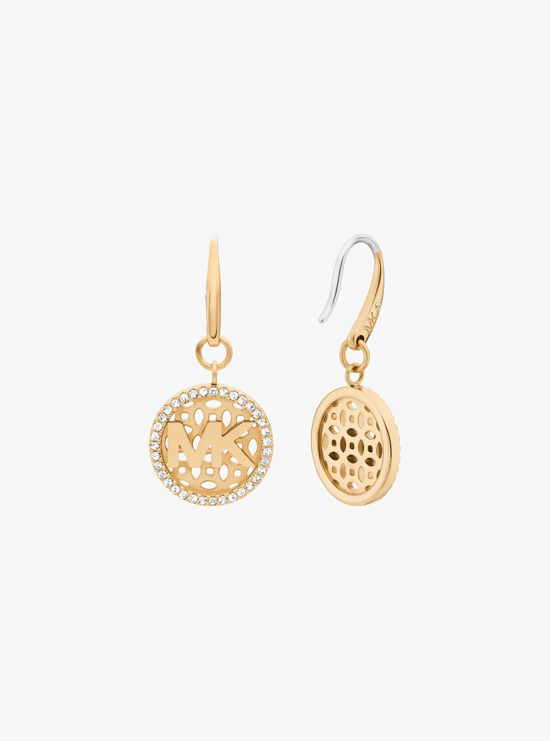 Michael Kors Pavé Logo Charm Earrings - Preorder