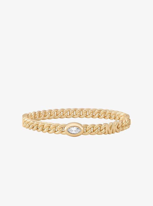 Michael Kors Marquise Stone Chain-Link Bangle - Preorder