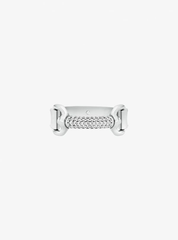 Michael Kors Pavé Horsebit Ring - Preorder