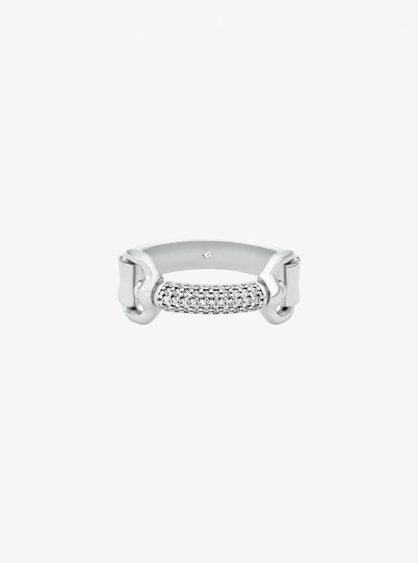 Michael Kors Pavé Horsebit Ring - Preorder