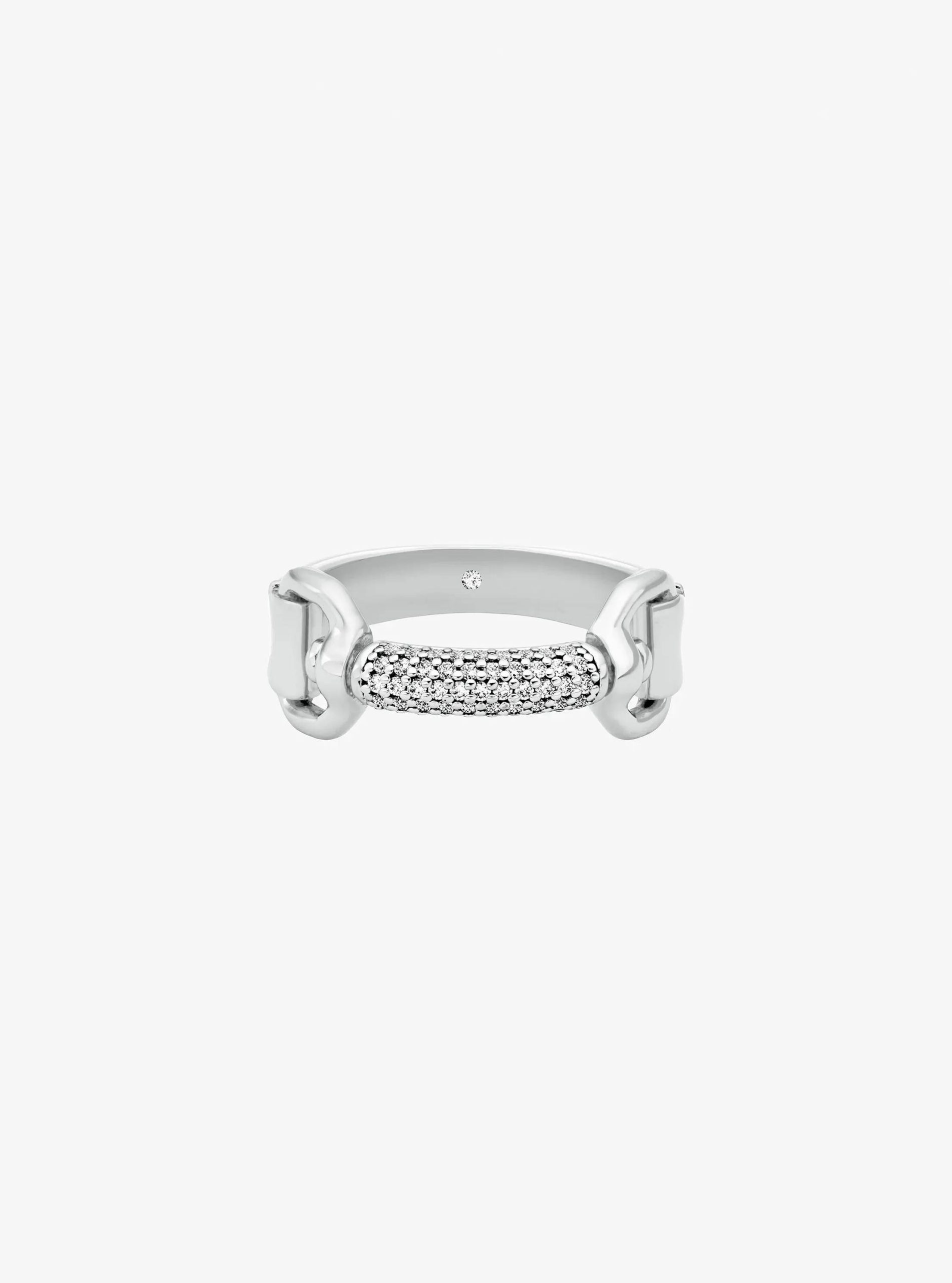 Michael Kors Pavé Horsebit Ring - Preorder