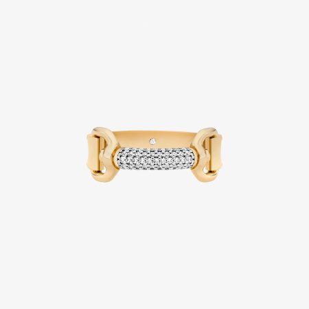 Michael Kors Pavé Horsebit Ring - Preorder — Gold