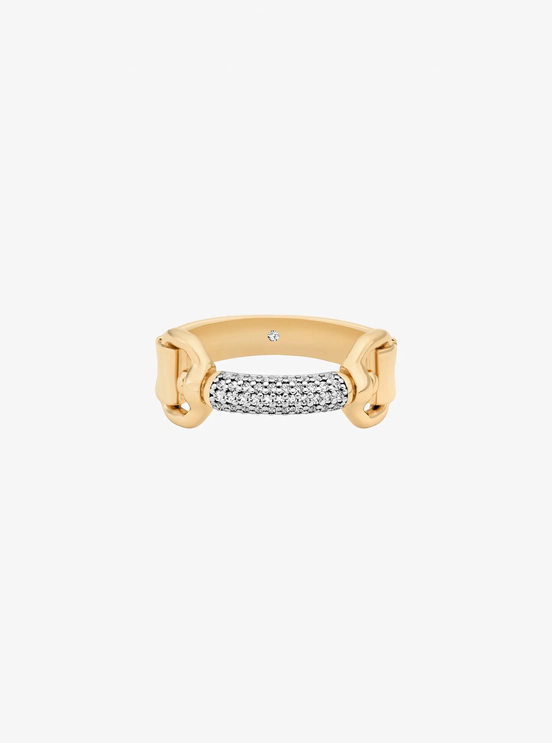 Michael Kors Pavé Horsebit Ring - Preorder