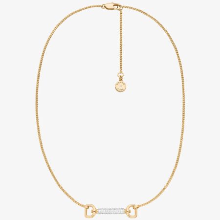 Michael Kors Pavé Horsebit Necklace - Preorder — Gold