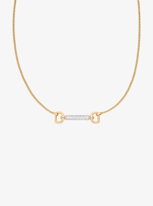Michael Kors Pavé Horsebit Necklace - Preorder