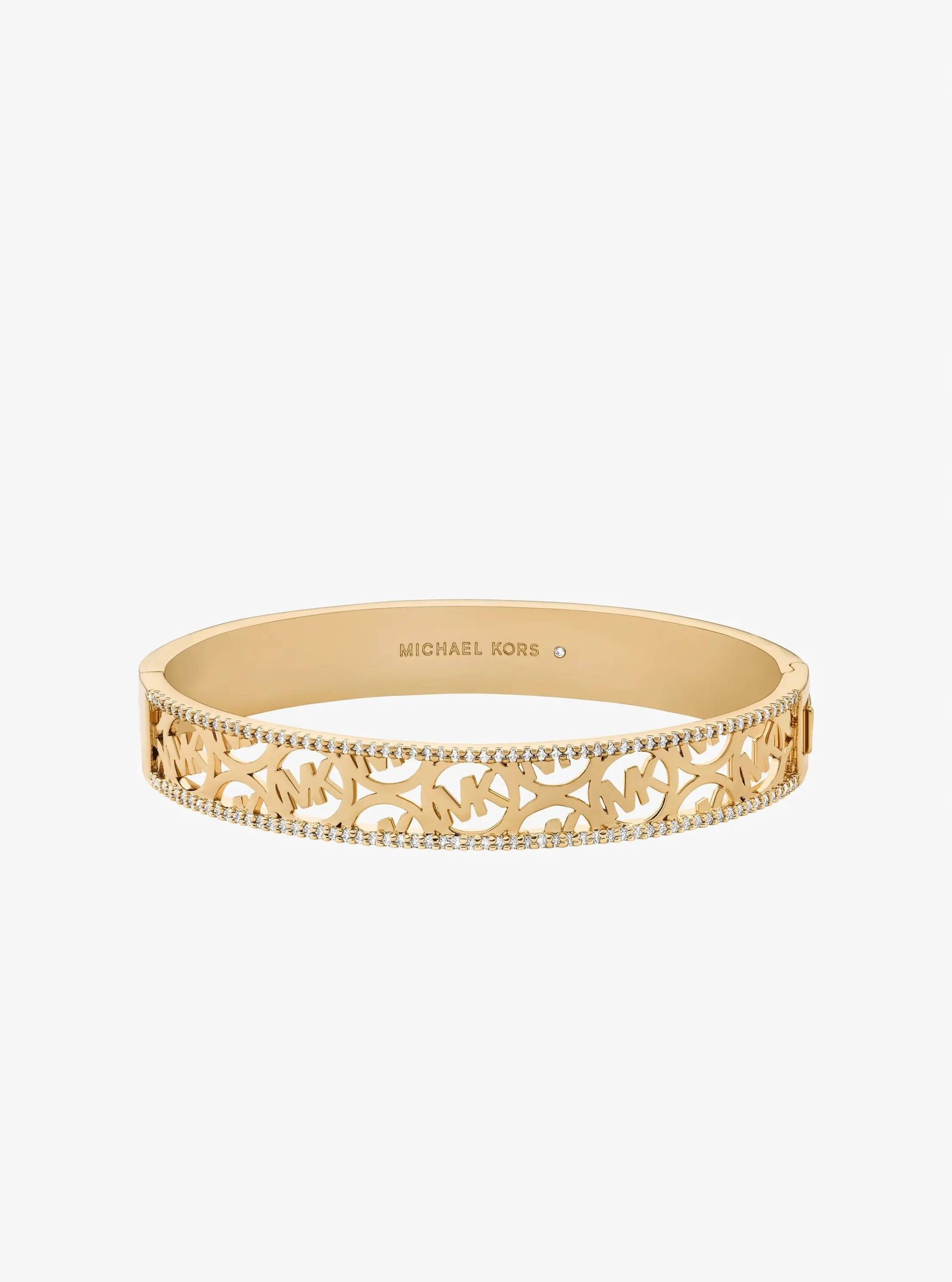 Michael Kors Pavé Perforated Logo Bangle - Preorder