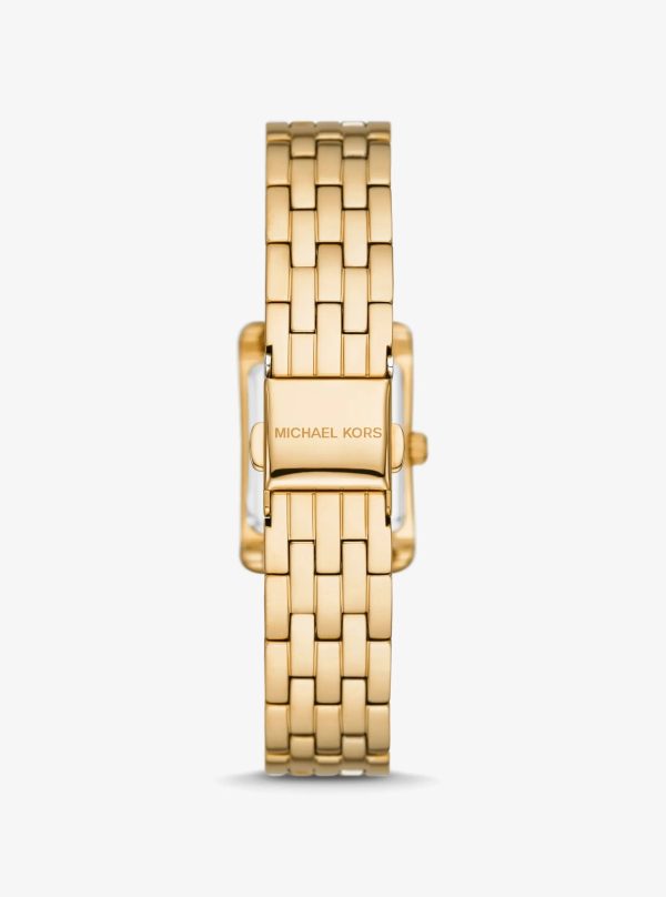 Michael Kors Mini Monroe Pavé Gold-Tone Watch - Preorder