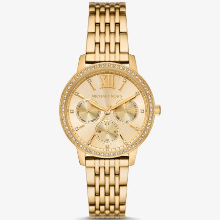 Michael Kors Melissa Pavé Gold-Tone Watch - Preorder — Gold