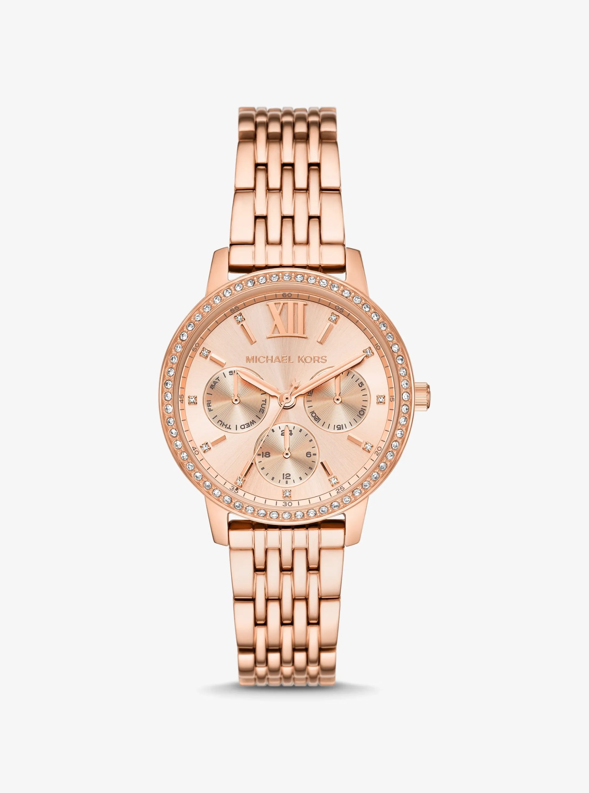 Michael Kors Melissa Pavé Rose Gold-Tone Watch - Preorder